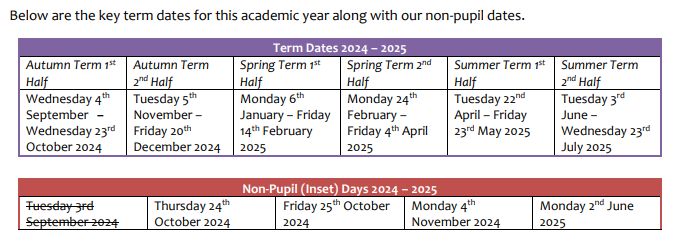 Term dates capture