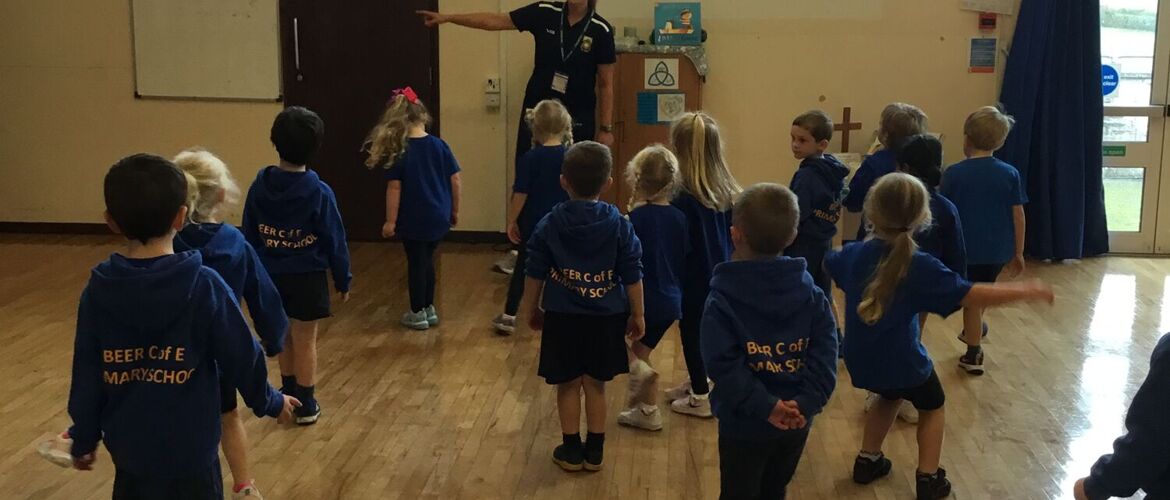 Reception class dance workshop