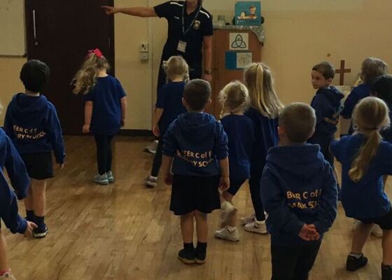 Reception class dance workshop